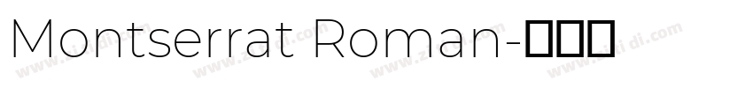 Montserrat Roman字体转换